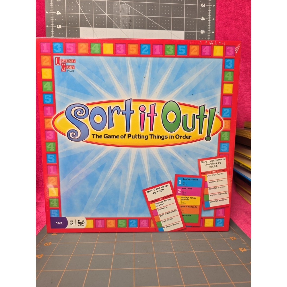 Sort It Out! Game by University Games 2008 Edition New in Sealed Box Ages 12+